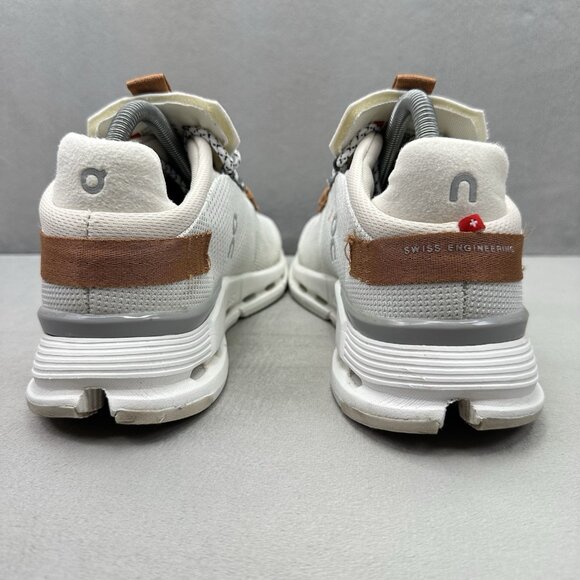 ON CloudNova Womens Size 9.5 White | Pearl Athletic Running Sneakers Comfort - Picture 4 of 8
